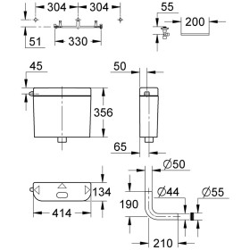 Serbatoio di scarico GROHE per WC
