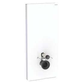 Geberit Monolith Plus Sanitärmodul für Wand-WC, 114 cm, Frontverkleidung aus Glas