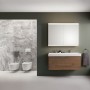 Geberit ONE Waschtisch 120 cm, Abgang vertikal, 2 Hahnlöcher, ohne Überlauf