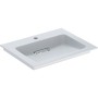 Geberit ONE Möbelwaschtisch 60 cm, Abgang horizontal, 1 Hahnloch, ohne Überlauf
