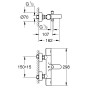 GROHE Precision Get Thermostat-Wannenbatterie mit S-Anschlüssen