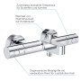 GROHE Precision Get Thermostat-Wannenbatterie mit S-Anschlüssen