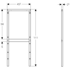 Geberit Monolith Distanzrahmen