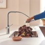 GROHE Blue Pure Minta Einhand-Spültischbatterie mit Filterfunktion und hzb. Mousseurauslauf