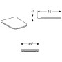 Geberit Smyle WC-Sitz Slim, Sandwichform mit Absenkautomatik und Quick-Release-Scharnier