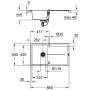GROHE K400 Kompositspüle mit Abtropffläche 86 x 50 cm