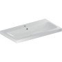 Geberit iCon Light Waschtisch 90 cm mit Hahnloch mittig und Überlauf