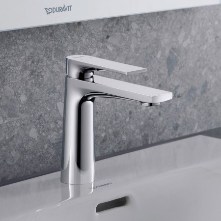 Duravit Tulum Einhebel-Waschtischmischer M FreshStart, mit Ablaufgarnitur