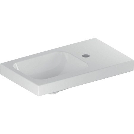 Geberit iCon Light Handwaschbecken 53 cm mit Ablagefläche und Hahnloch rechts