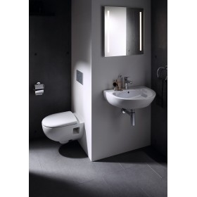 Geberit Renova Waschtisch 55 x 45 cm mit Hahnloch und Überlauf