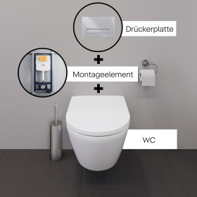 Duravit D-Neo Set WC a parete Rimless