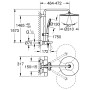 GROHE Rainshower SmartActive 310 Duschsystem mit Thermostatbatterie, inkl. Wanneneinlauf