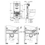 GROHE Rapid SLX Element für WC, 113 cm Bauhöhe