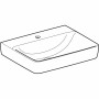 Geberit Renova Plan Waschtisch 60 cm mit Hahnloch mittig, ohne Überlauf