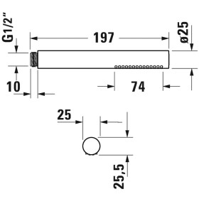 Douchette ronde Duravit