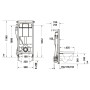 Duravit DuraSystem WC-Element, Geruchsabsaugung manuell, pulverbeschichtet