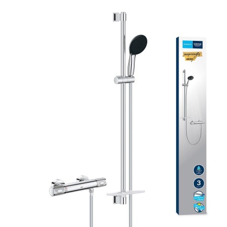 GROHE Precision Feel Thermostat-Brausebatterie 1/2" mit Brausegarnitur 90 cm