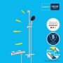 GROHE Precision Feel Thermostat-Brausebatterie 1/2" mit Brausegarnitur 90 cm