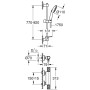 GROHE Precision Feel Thermostat-Brausebatterie 1/2" mit Brausegarnitur 90 cm