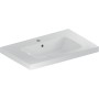 Geberit iCon Light Waschtisch 90 cm mit Ablagefläche, Hahnloch mittig und Überlauf