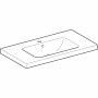 Geberit iCon Light Waschtisch 90 cm mit Ablagefläche, Hahnloch mittig und Überlauf