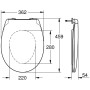GROHE Bau Keramik WC-Sitz ohne Absenkautomatik