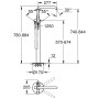 GROHE Essence Neu Einhand-Wannenbatterie freistehend