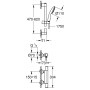 GROHE Precision Start Thermostat-Brausebatterie 1/2" mit Brausegarnitur 60 cm