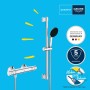 GROHE Precision Start Thermostat-Brausebatterie 1/2" mit Brausegarnitur 60 cm