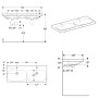 Geberit Acanto Doppelwaschtisch 120 x 48,2 cm