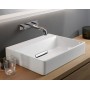 Geberit ONE Aufsatzwaschtisch, ohne Hahnloch, ohne Überlauf, Abgang horizontal