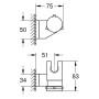 GROHE Vitalio Universal Wandbrausehalter verstellbar