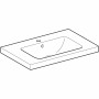 Geberit iCon Light Waschtisch 75 cm mit Ablagefläche, Hahnloch mittig und Überlauf