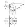 GROHE Swift Einhand-Wannenbatterie 1/2