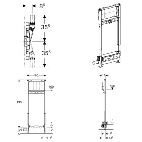 Geberit Duofix Duschelement für UP-Armaturen