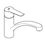 GROHE Start Einhand-Spültischbatterie 1/2" flacher Auslauf