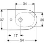 Geberit ONE Wand-Bidet, geschlossene Form