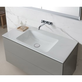 Geberit ONE Möbelwaschtisch 105 cm, Abgang vertikal, ohne Hahnloch, ohne Überlauf