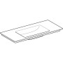 Geberit ONE Möbelwaschtisch 105 cm, Abgang vertikal, ohne Hahnloch, ohne Überlauf