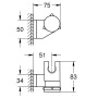 GROHE Vitalio Universal Wandbrausehalter verstellbar
