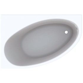 Geberit Renova asymmetrische Eck-Badewanne, rechts