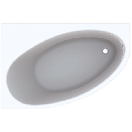 Geberit Renova asymmetrische Eck-Badewanne, rechts