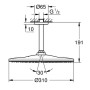 GROHE Rainshower 310 Mono Kopfbrause-Set rund, Deckenmontage