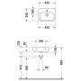 Duravit D-Code Waschtisch Med 45 cm mit Hahnloch