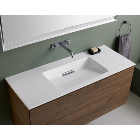 Geberit ONE Möbelwaschtisch 120 cm, Abgang horizontal, ohne Hahnloch, ohne Überlauf