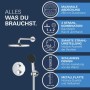 GROHE Precision Duschsystem, Unterputz, mit Vitalio Start 250, rund