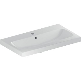 Geberit iCon Light Waschtisch 75 cm verkürzte Ausladung mit Hahnloch mittig und Überlauf