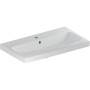 Geberit iCon Light Waschtisch 75 cm verkürzte Ausladung mit Hahnloch mittig und Überlauf