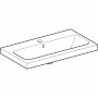 Geberit iCon Light Waschtisch 75 cm verkürzte Ausladung mit Hahnloch mittig und Überlauf