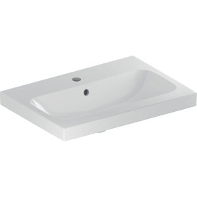 Geberit iCon Light Waschtisch 60 cm verkürzte Ausladung mit Hahnloch mittig und Überlauf